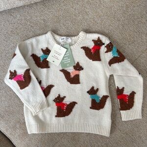 H&M - NWT💛 Kids Sweater with colorful Foxes 3T/4T